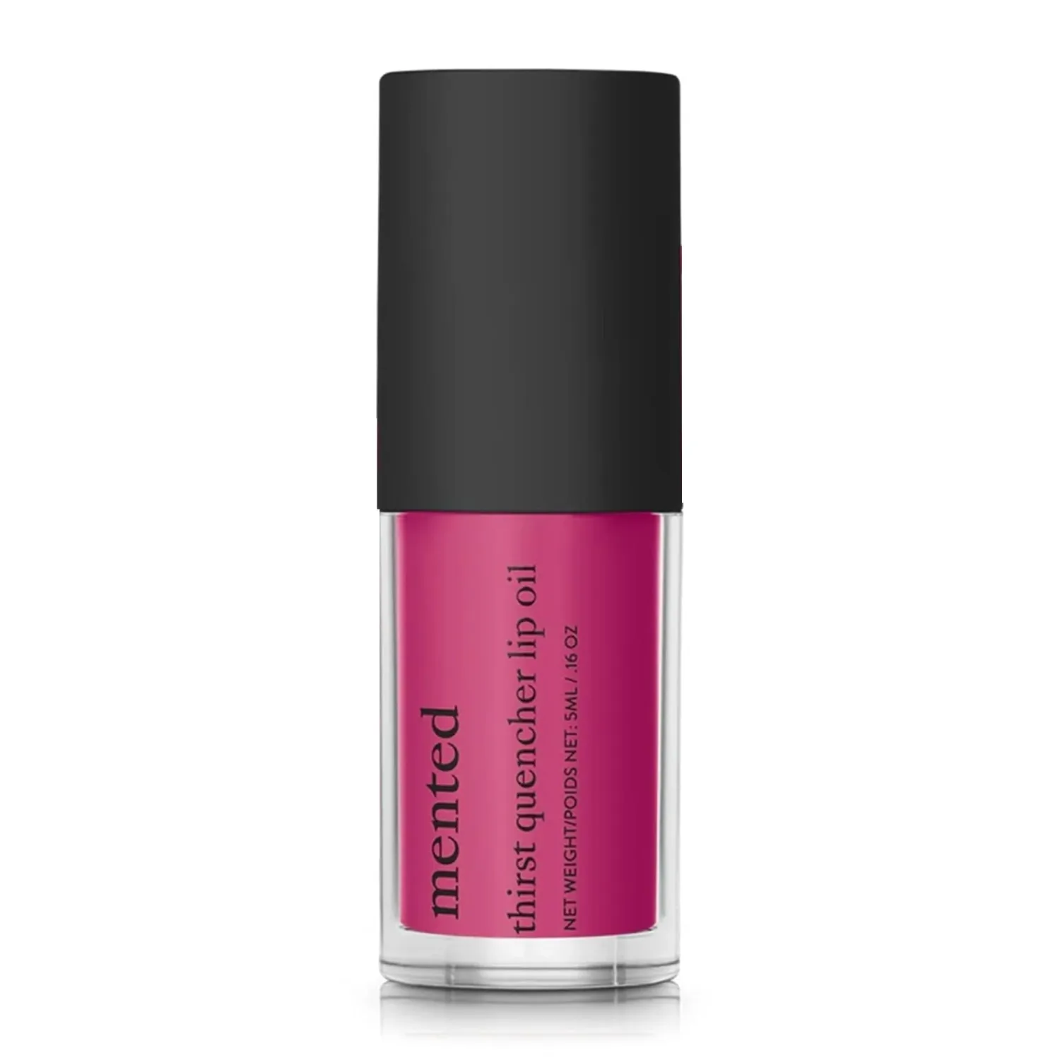 Mented Thirst Quencher Lip Oil, Hydrating Gloss with Jojoba, Avocado, Sunflower Seed Oils, Lightweight Tint for Women, Non-Sticky Finish, Moisturizing Makeup Alternative, 0.16oz, Fruit Punch