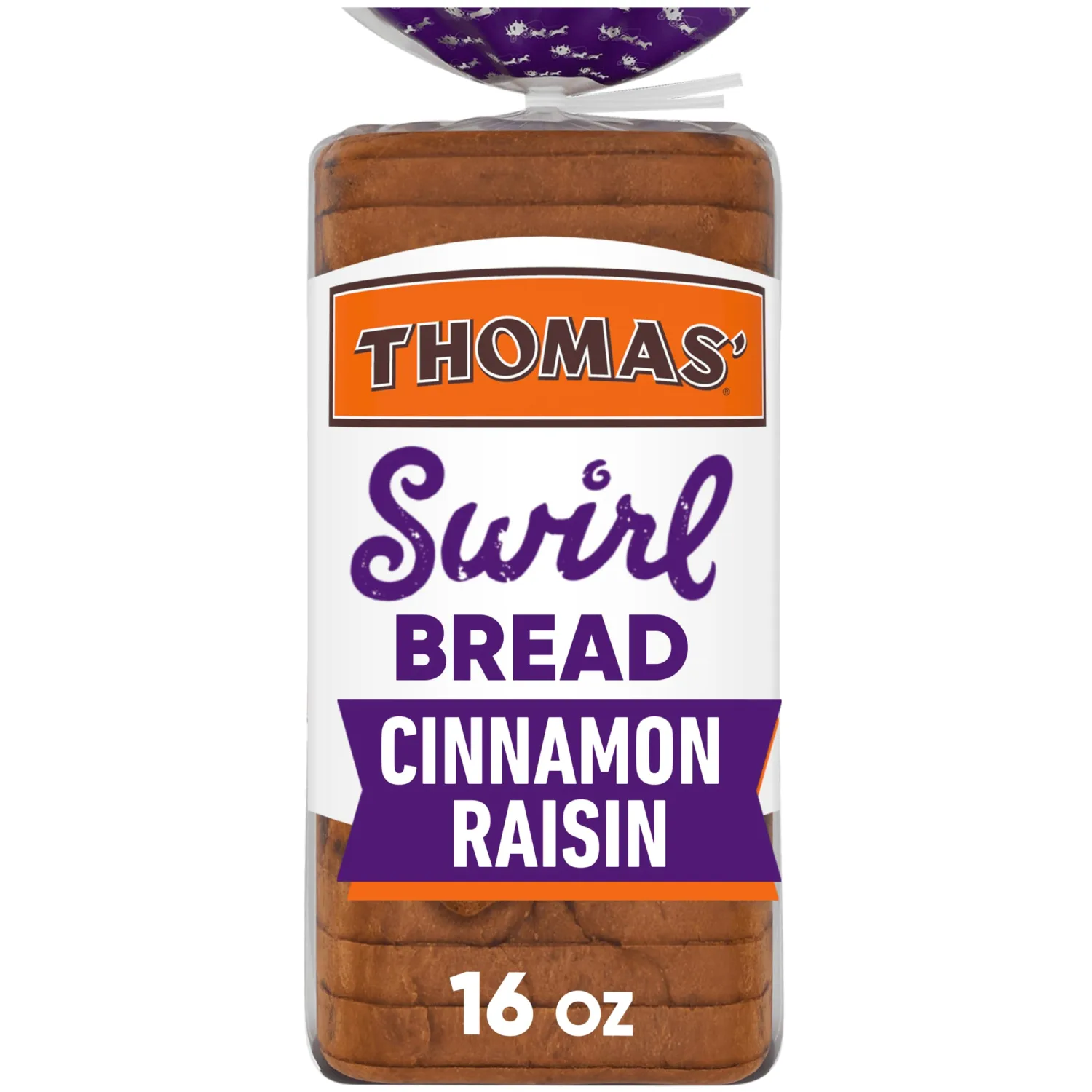 Thomas’ Cinnamon Raisin Swirl Bread, 16 Oz Cinnamon Raisin Bread Loaf