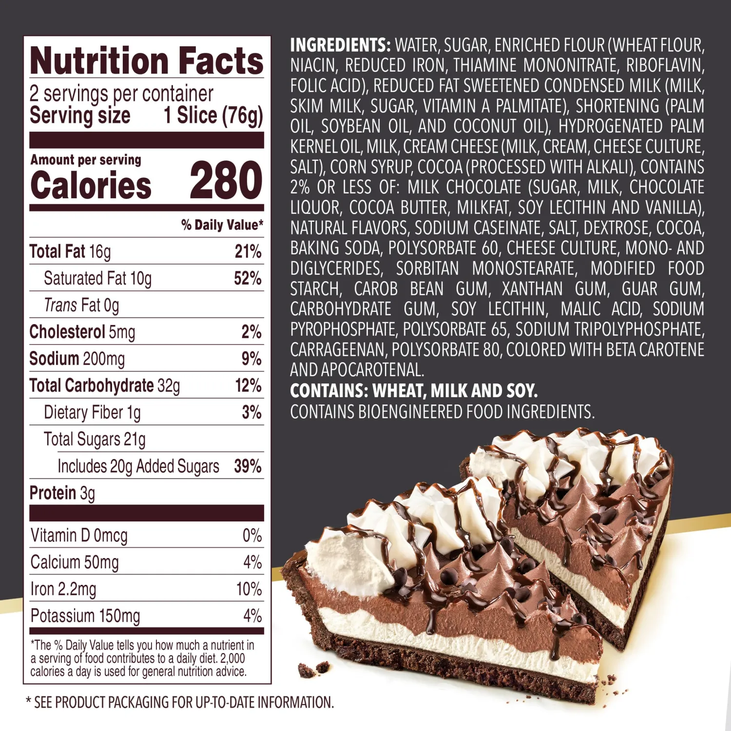 Edward's Single Serve Hershey's Chocolate Creme Pie, 5.34 oz (Frozen)