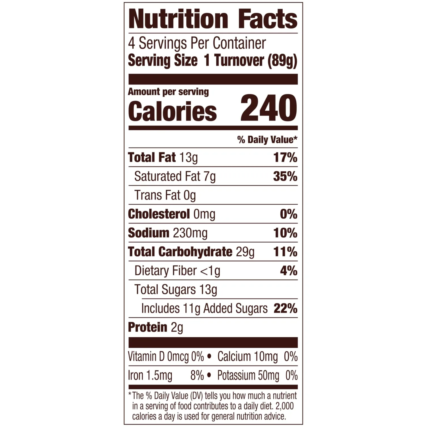 Pepperidge Farm, Turnover Raspberry, 12.5 oz (Frozen)