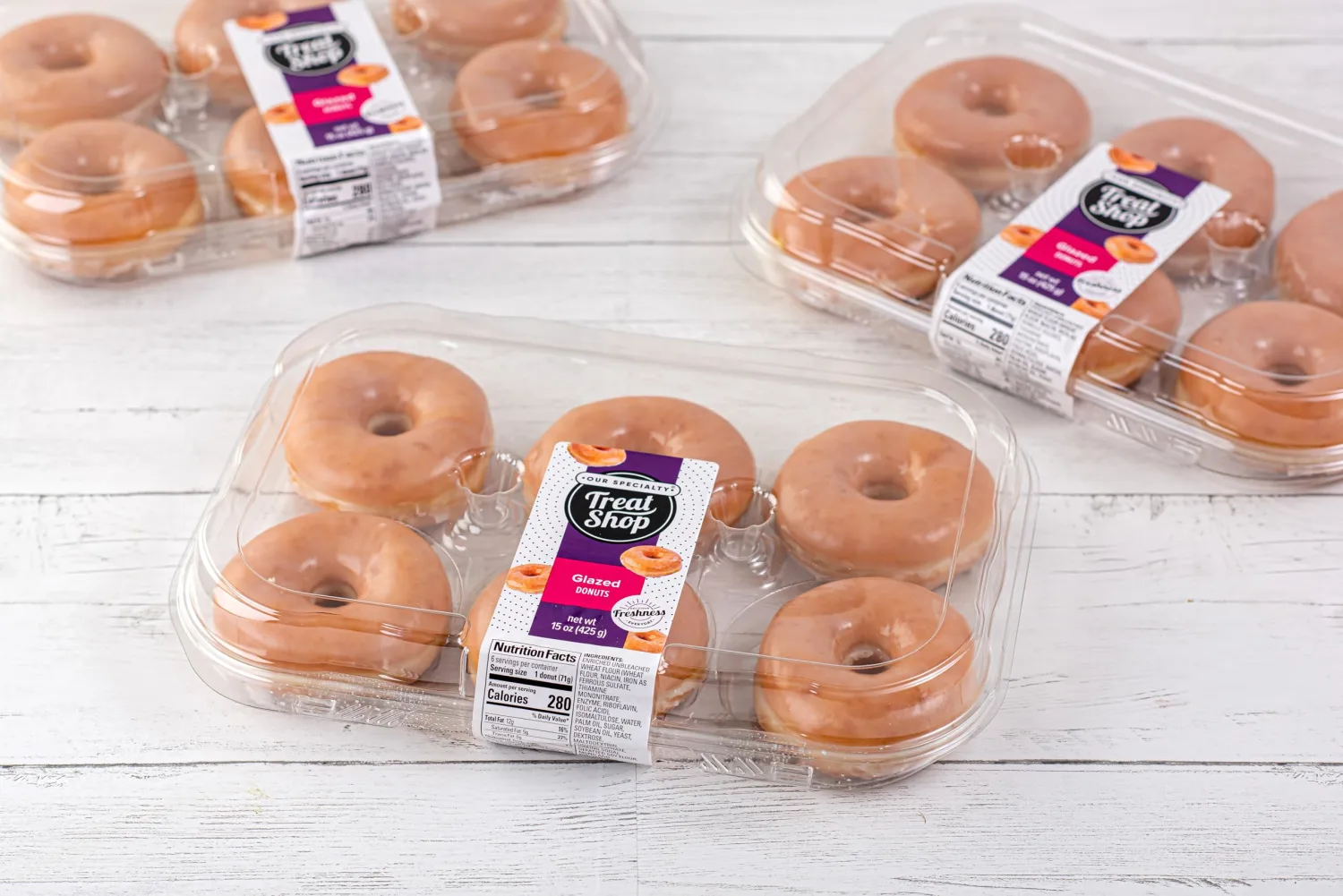 Our Specialty Treat Shop Glazed Yeast Ring Donuts, Frozen, 6ct