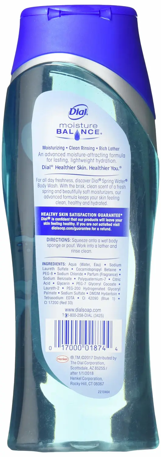 Dial Body Wash, Spring Water, 16 Fl. Ounces
