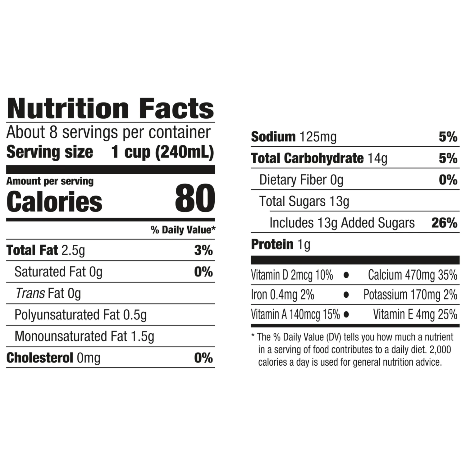 Silk Almond Milk, Vanilla, Dairy Free, Gluten Free, Seriously Creamy Vegan Milk with 50% More Calcium than Dairy Milk, 64 FL OZ Half Gallon
