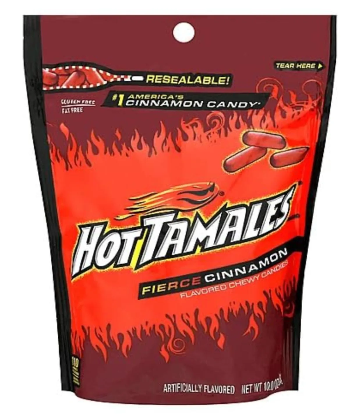 Hot Tamales - Pack of 3-10 oz Bags - Delicious Cinnamon Candy That Generations Have Loved - Great for Sharing with Friends and Family