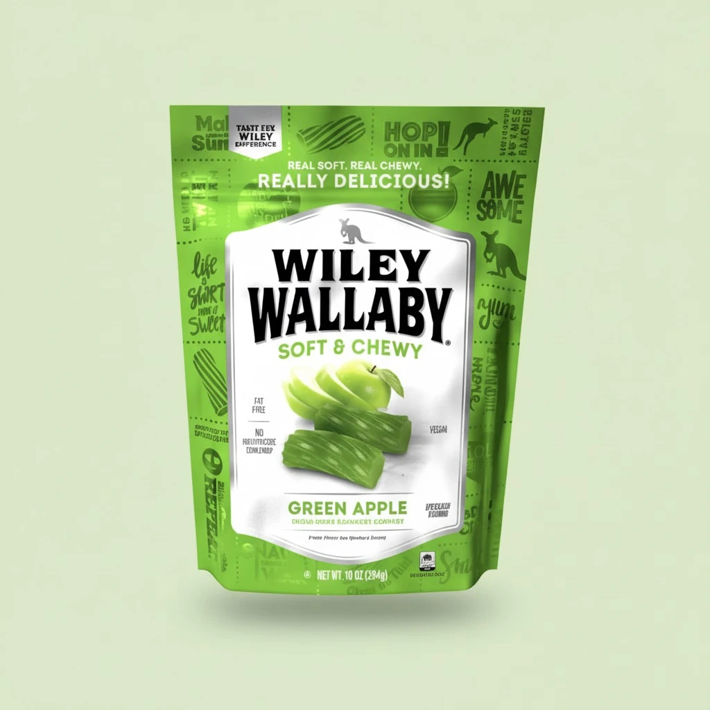Wiley Wallaby Licorice 10 Ounce Classic Gourmet Soft & Chewy Australian Licorice Candy Twists, 6 Pack