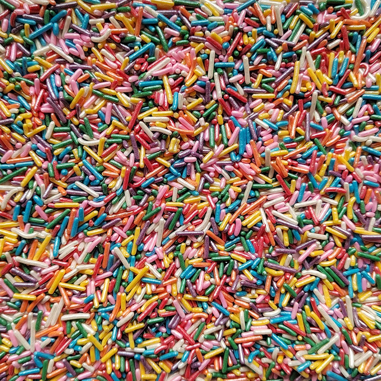 Homankit Rainbow Jimmies Sprinkles Edible Sprinkle Candy Soft Jimmies Toppings for Ice Cream, Cupcake, Cake, Cookie, Dessert Decorating 2.75 Ounces