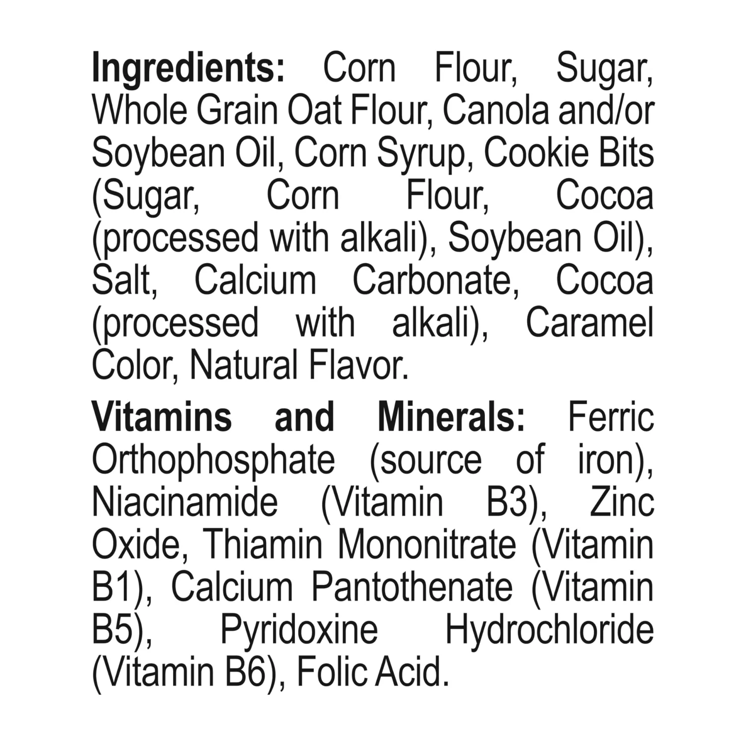 Malt-O-Meal Chocolatey Chip Cookie Bites Kids Breakfast Cereal, Family Size Bulk Bagged Cereal, 21 Ounce - 1 count