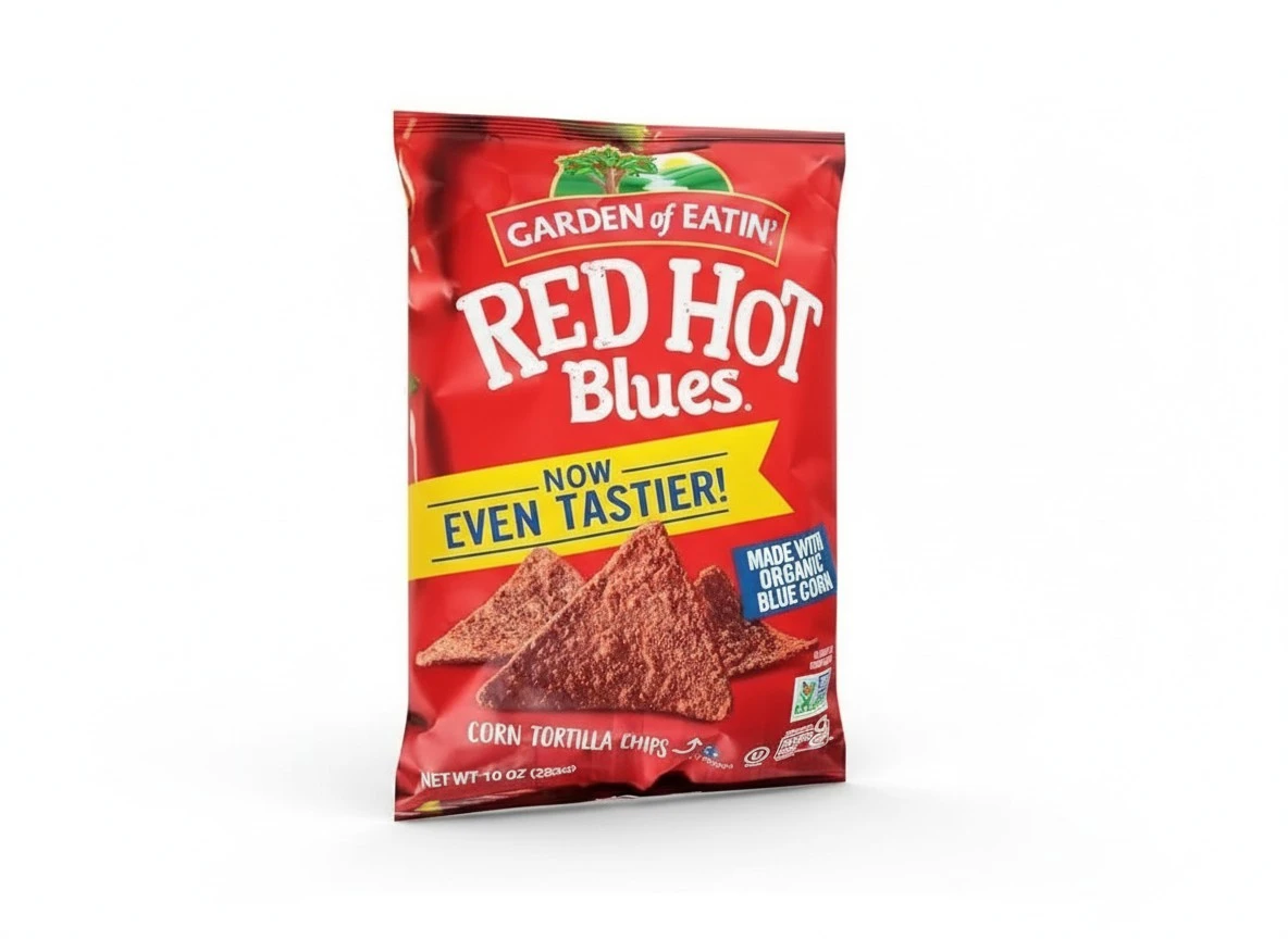 Garden of Eatin' Red Hot Blues Corn Tortilla Chips 10 oz (Pack of 2)