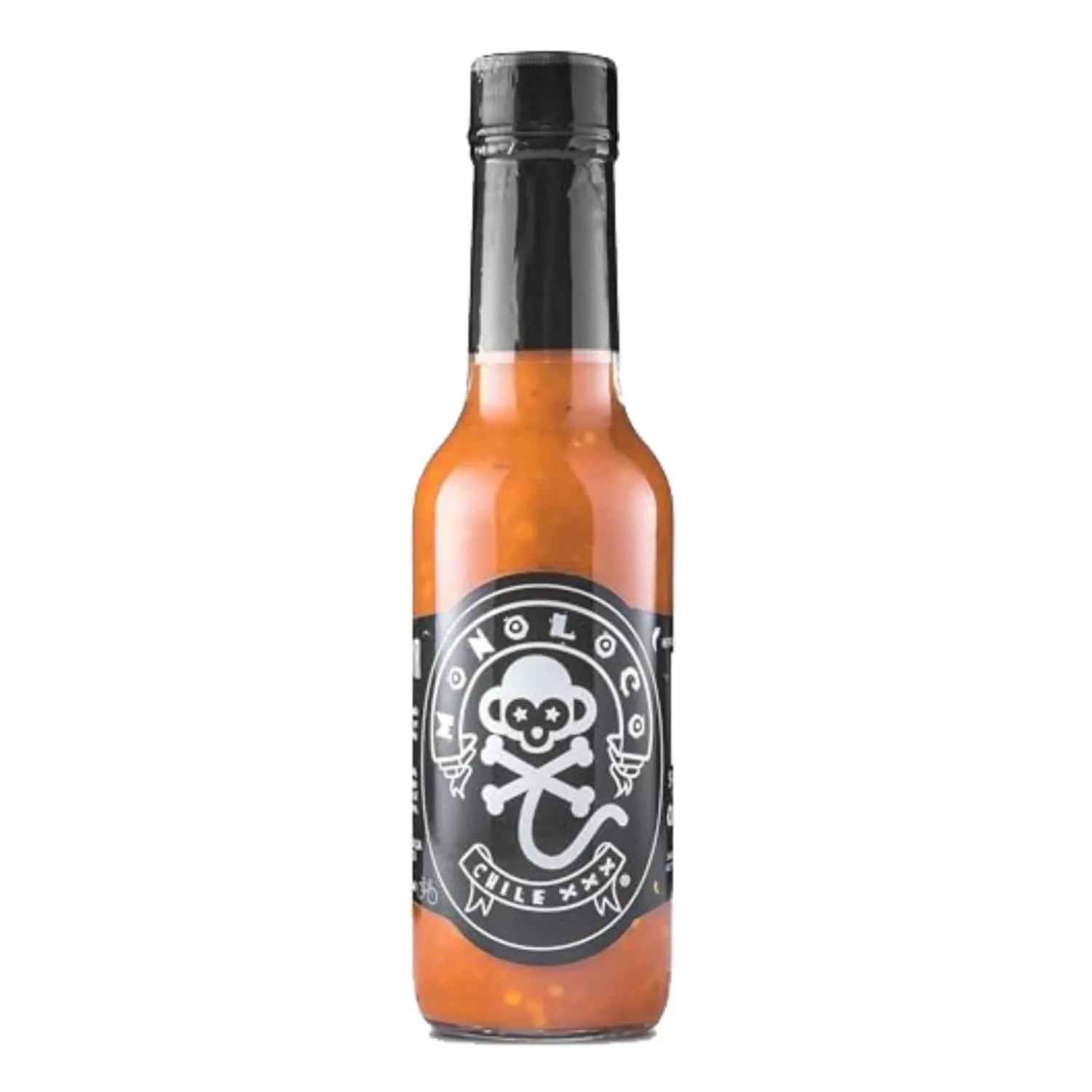Chile Monoloco - XXX Hot Sauce (6 types of peppers: Scoth Bonnet, Jalapeno pepper, Peruvian Aji, Rocoto, Cayenne pepper and Ghost pepper), Mild Hot Sauce (pack of 1) 5 oz glass bottle.