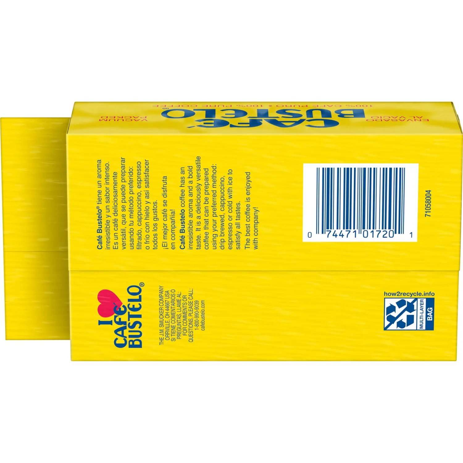 Café Bustelo Espresso Dark Roast Ground Coffee Brick, 10 Ounce (Pack of 12)