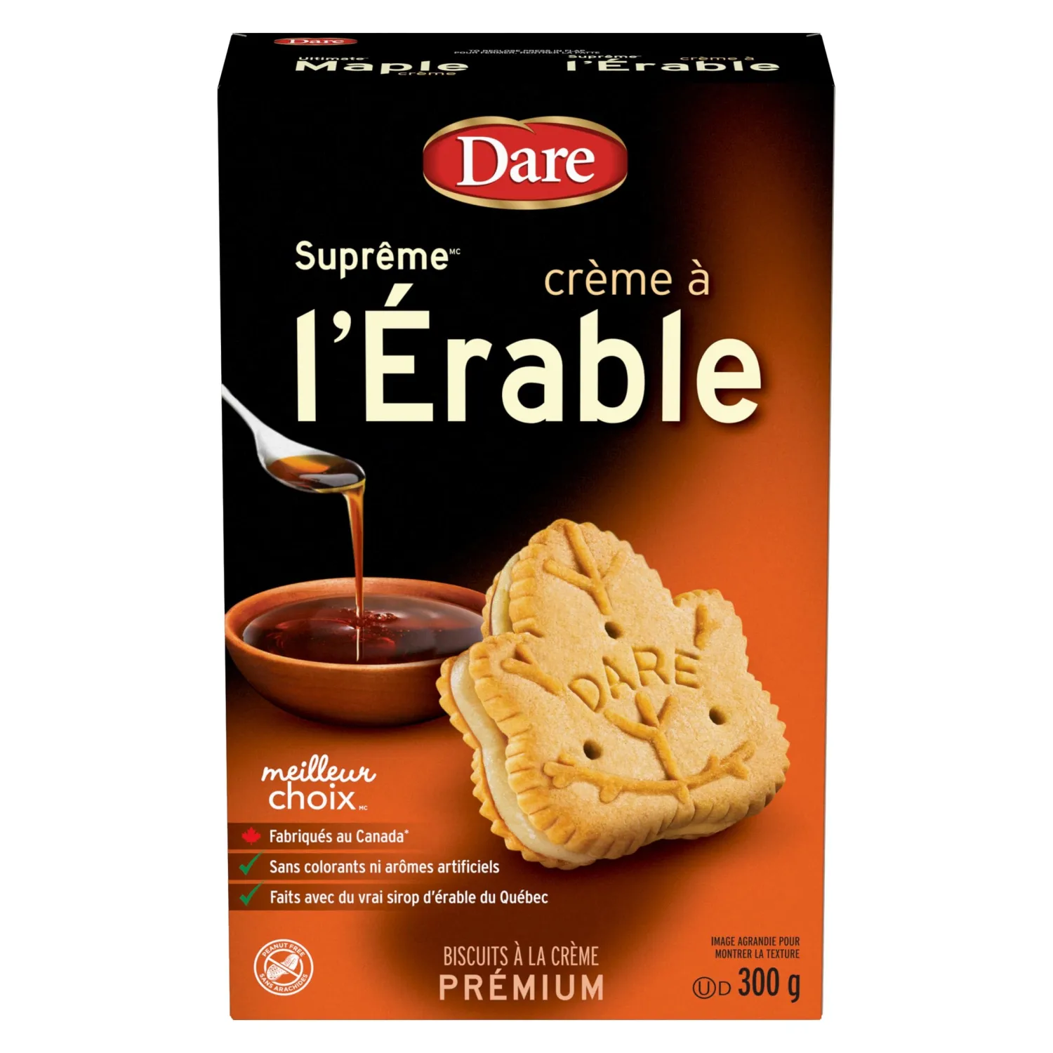 Dare Ultimate Maple Creme Cookies 300g from Canada