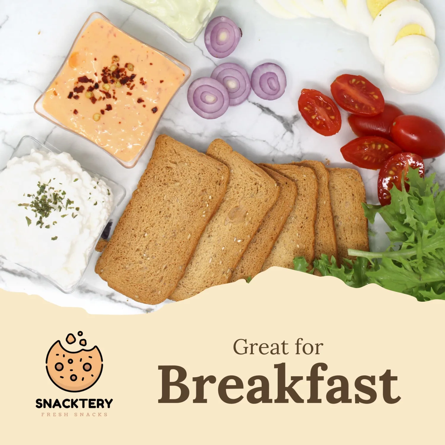 Snacktery Sesame Melba Toast Crackers - All Natural Thin and Crispy Flatbread Crackers - Classic Mini Toasts for Dips, Spreads, Salads - Tostadas Melba - 7 Oz, Pack of 2