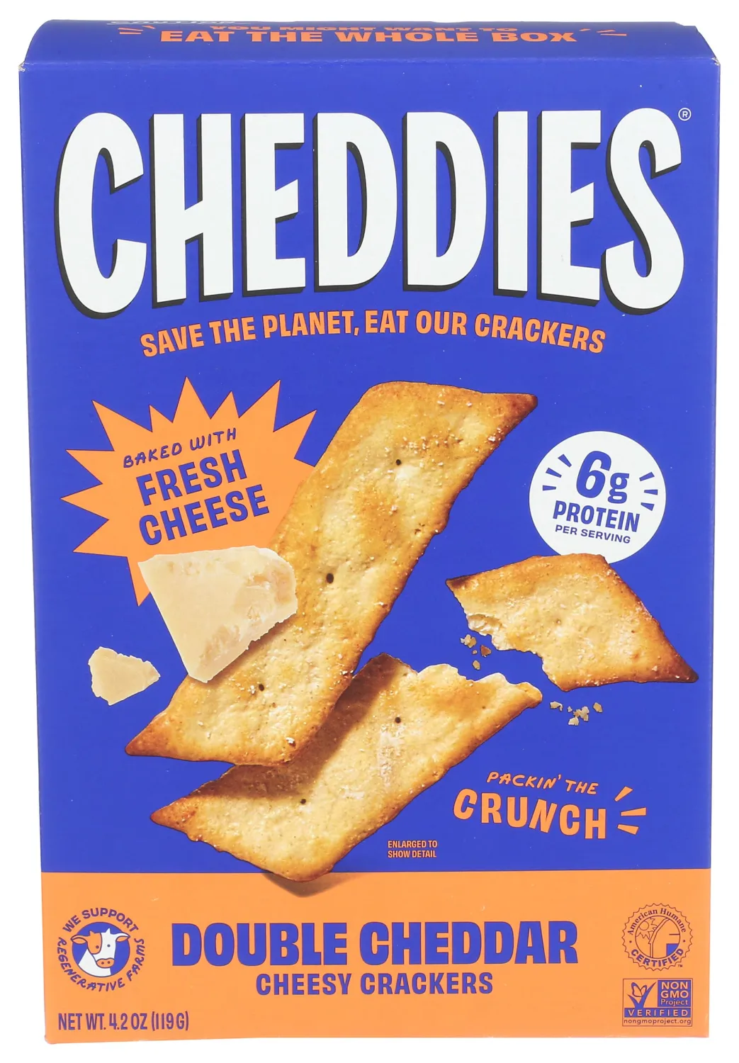 Cheddies Cracker Double Cheddar 4.2 OZ