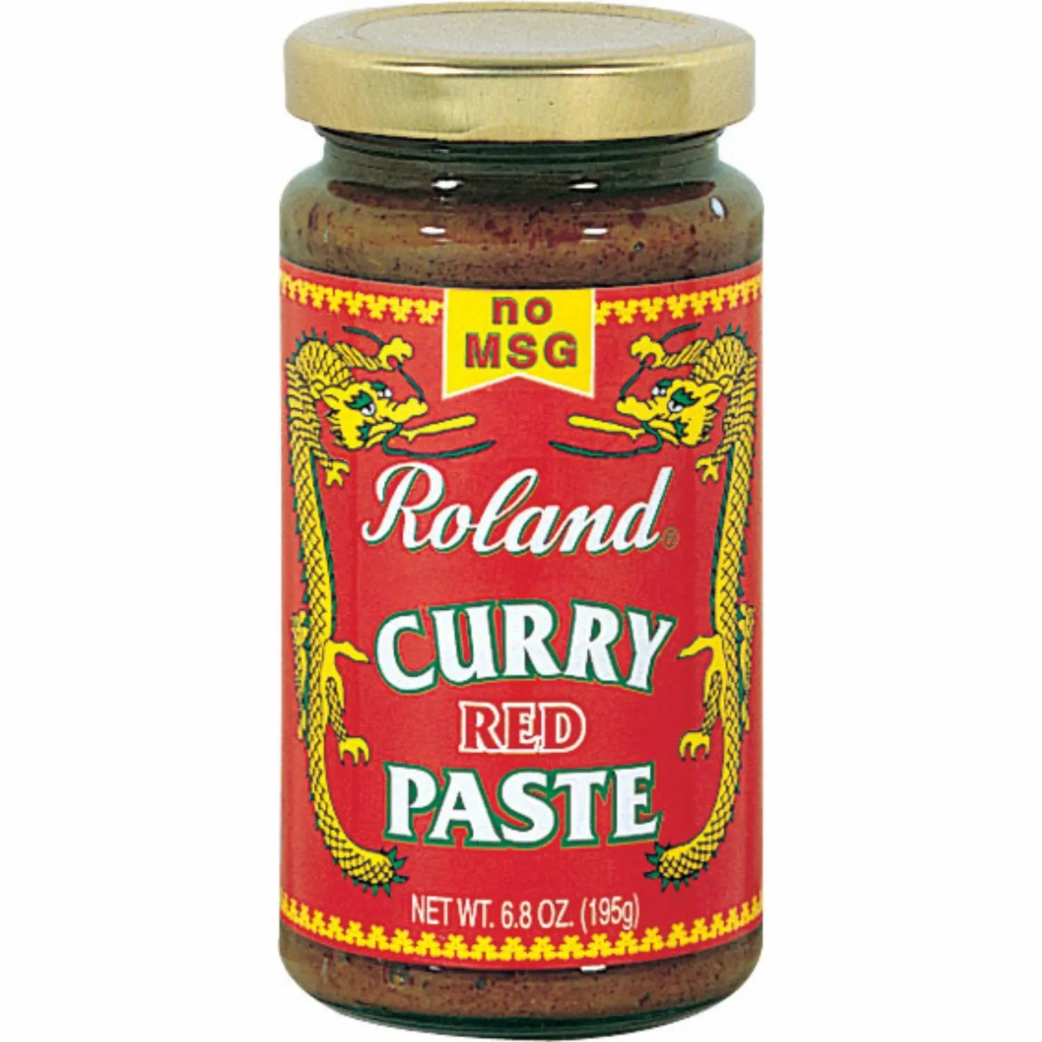 curry Roland Foods Red curry Paste, No MSG, Specialty Imported Food, 6.8-Ounce Jar (RO047)