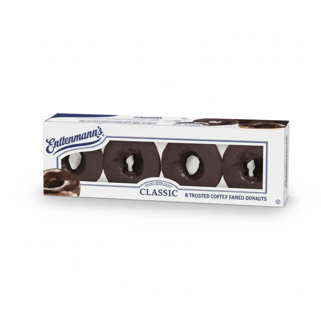 Entenmann's Frosted Devil's Food Donuts, 8 Count