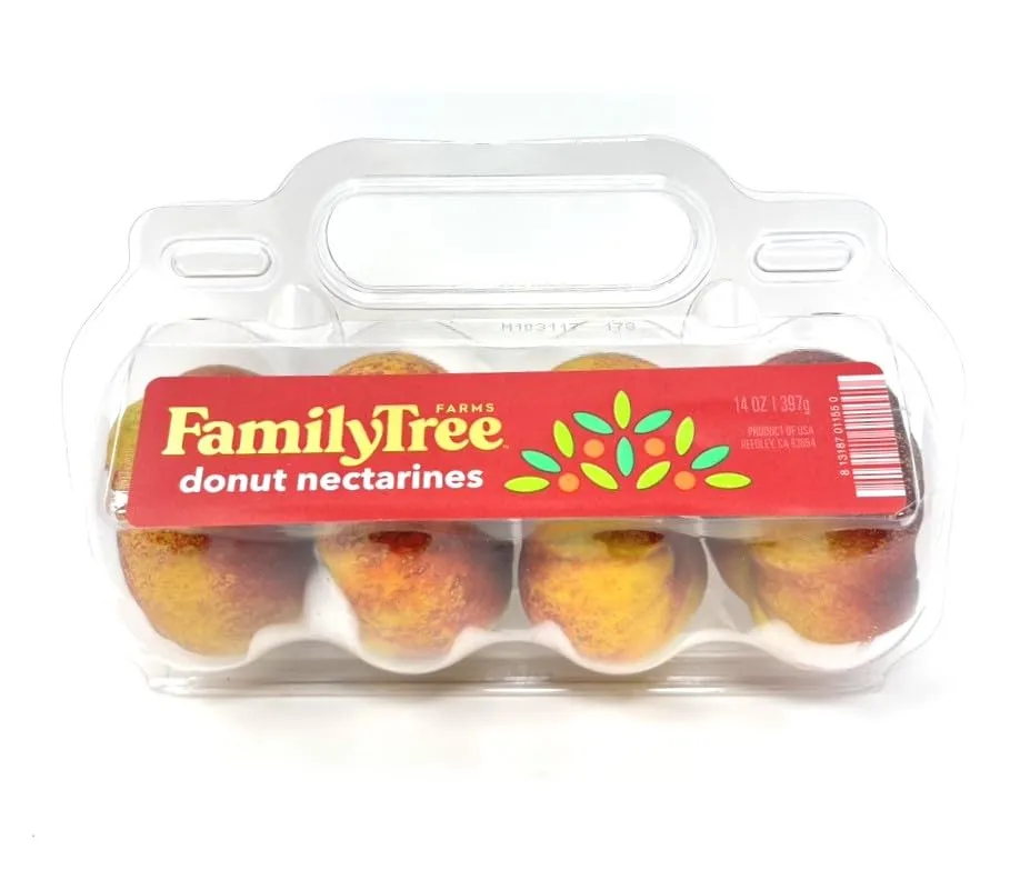 Yellow Donut Nectarine, 14 Ounce