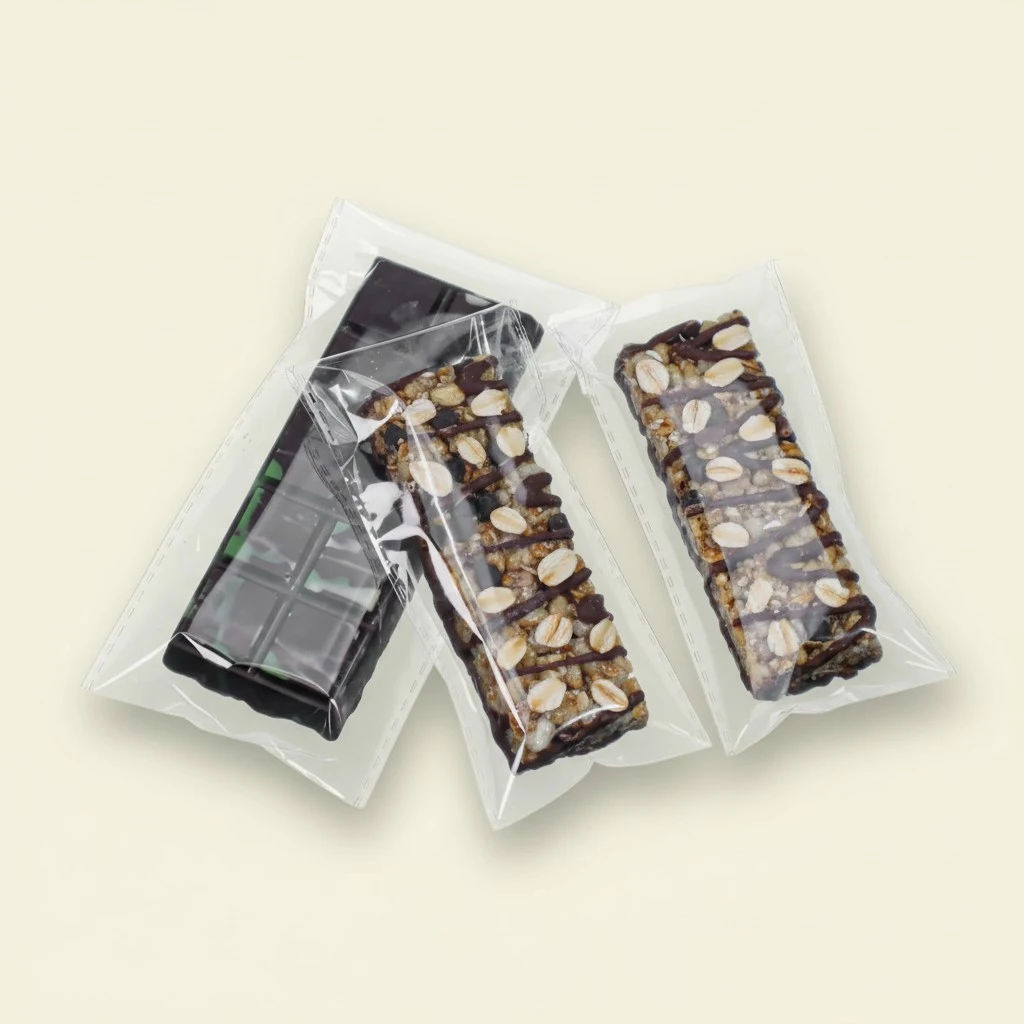 100Pcs 3x6Inch Self Adhesive Pistachio Dubai Chocolate Bar Bags Granola Bar Bag Cakesicle Rice Krispie Treat bags Bakery Packaging for Wax Melt Snap Bars Knafeh Candy Party Favor Birthday