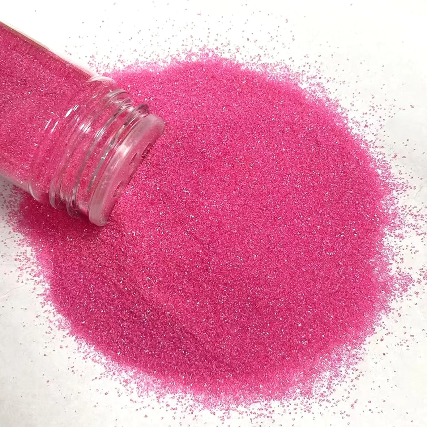 PhilaeEC Hot Pink Sanding Sugar Edible Sparkling Crystals for Baking Cake Decoration Cookie Ice Cream Cupcake Toppers Wedding Party Valentines Halloween Christmas Supplies 5oz