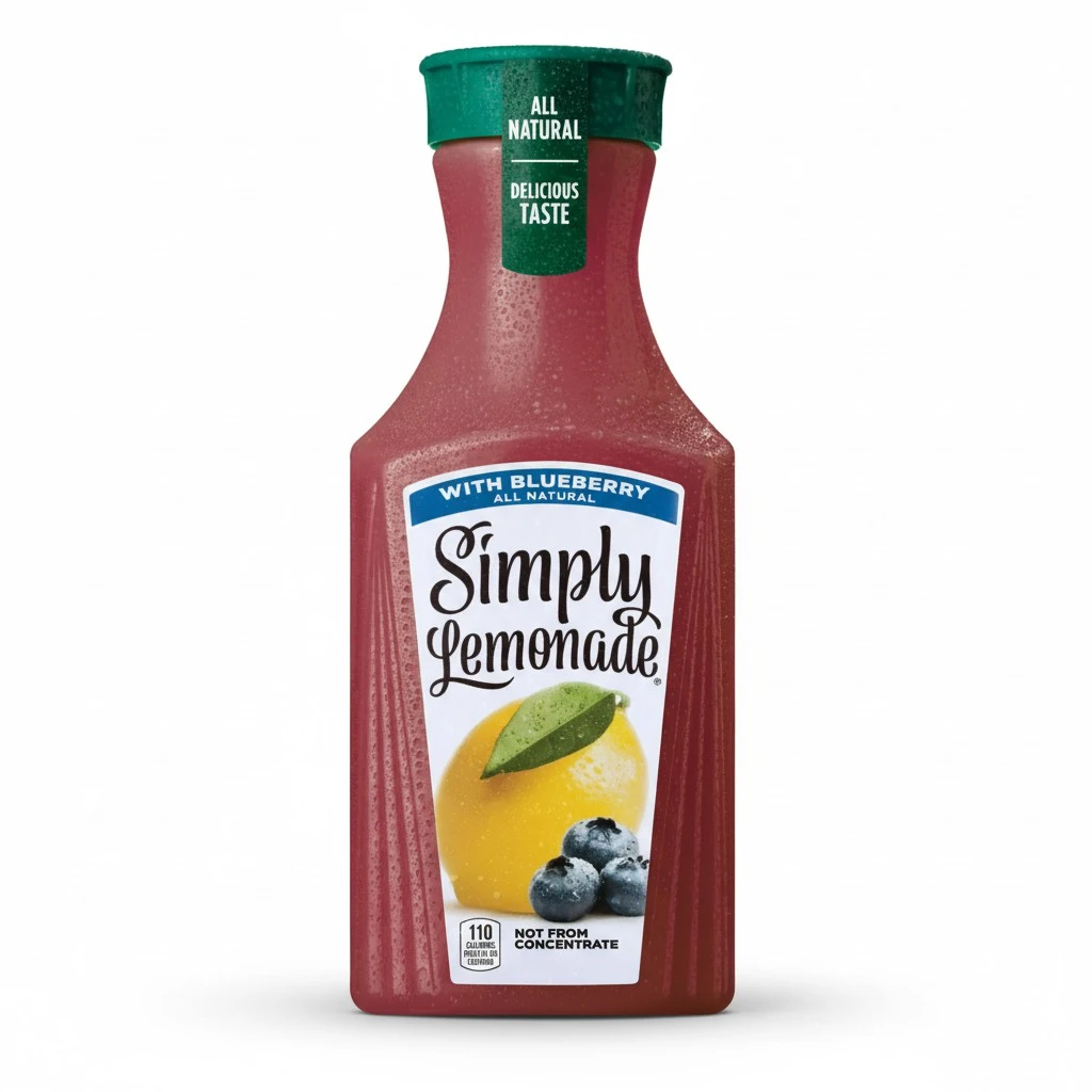 Simply Lemonade with Blueberry All Natural, 52 Fl Oz Bottle