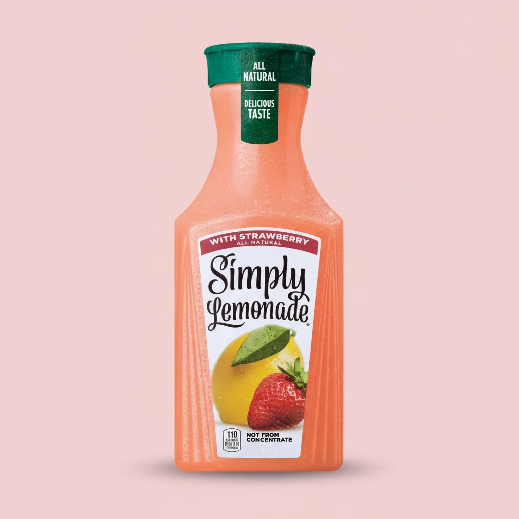 Simply Lemonade with Strawberry, 52 Fl Oz Bottle