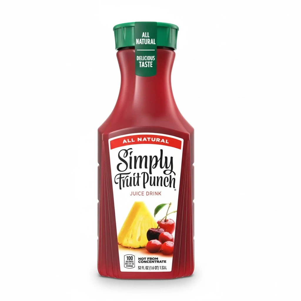 All Natural Simply Fruit Punch Juice Drink, 52 Fl Oz Bottle