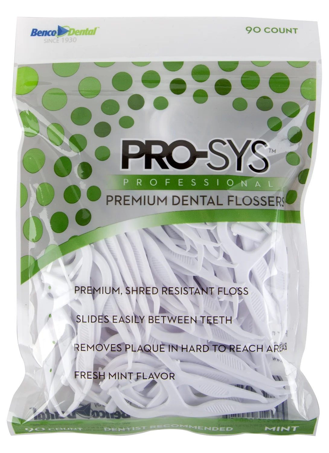 PRO-SYS® Premium Dental Mint Flossers - 90 Count (Pack of 1)
