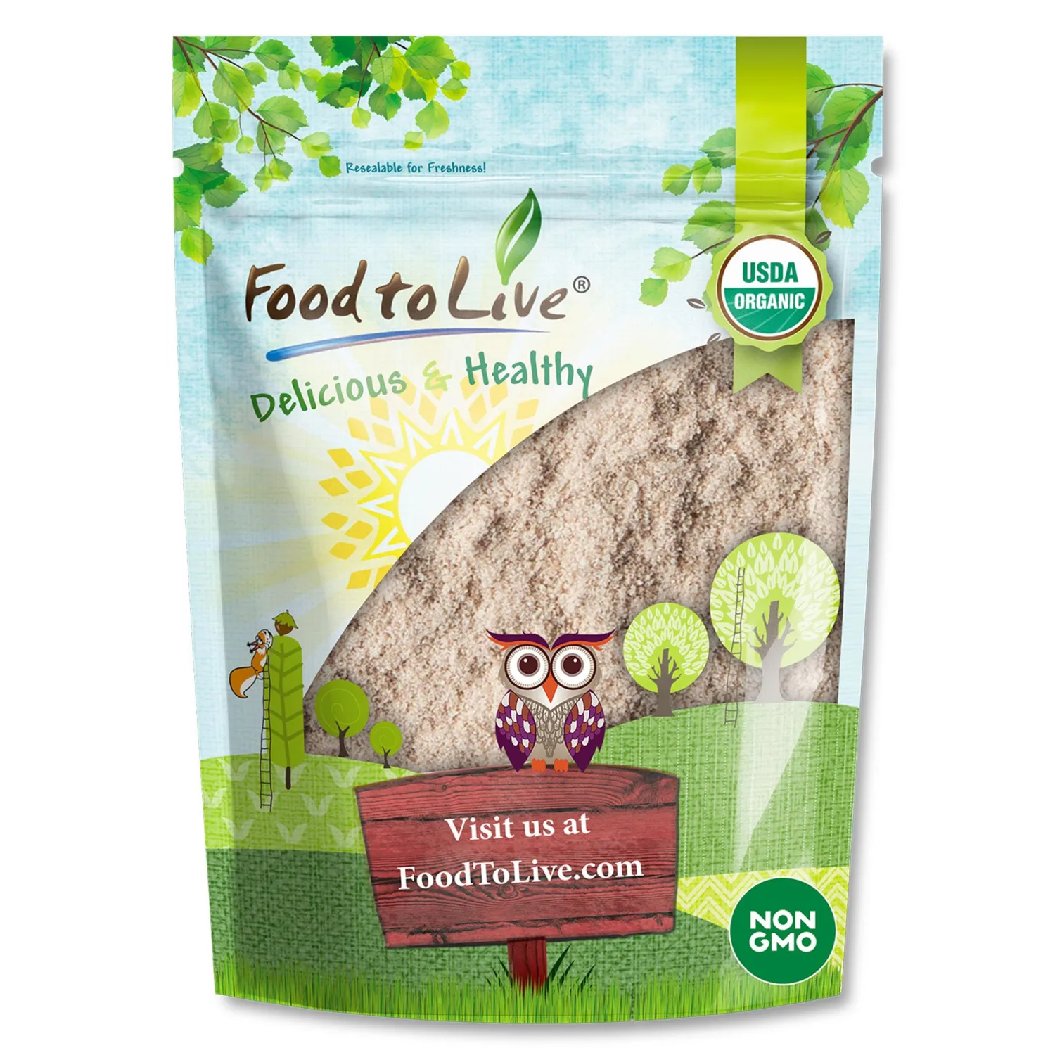 Food to Live Organic Tigernut Flour, 1 Pound – Nut-Free, High Fiber, Low Carb, Ideal for Baking and Smoothies, Keto and Vegan Friendly, Non-GMO, Kosher, Bulk