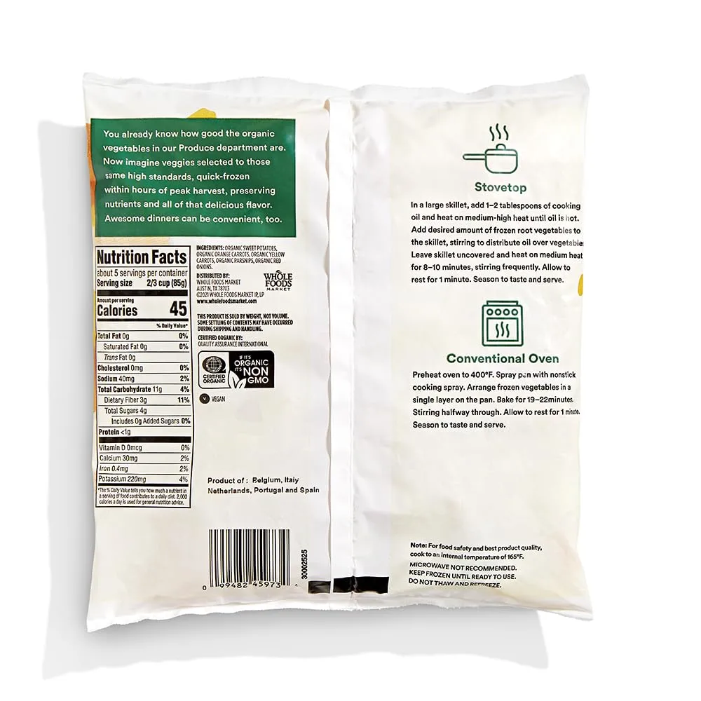 365 Everyday Value, Organic Root Vegetables, 16 oz, (Frozen)