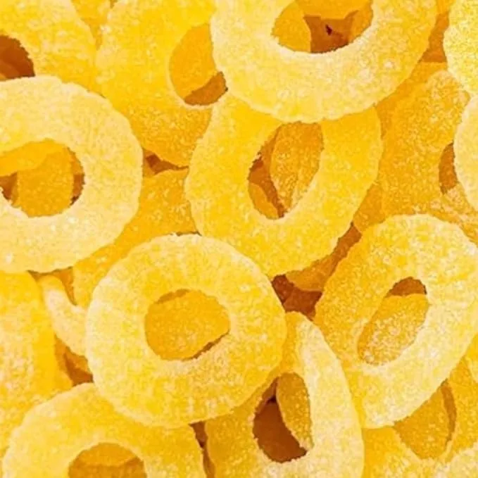 Premium Gummy Pineapple Rings-1.5 lbs Delicious Pineapple Flavor Soft Sweet Gummy Rings in Resealable Bag, Perfect for Snacks, Parties and Gifts(24 oz)