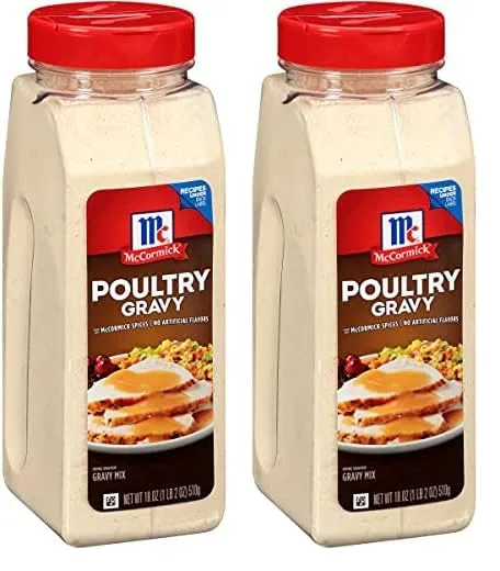 McCormick Poultry Gravy Mix, 18 oz (Pack of 2)
