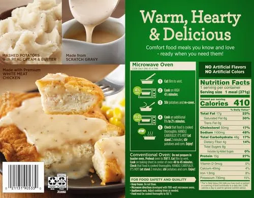 Marie Callender's Country Fried Chicken and Gravy, Frozen Meal, 13.1 oz