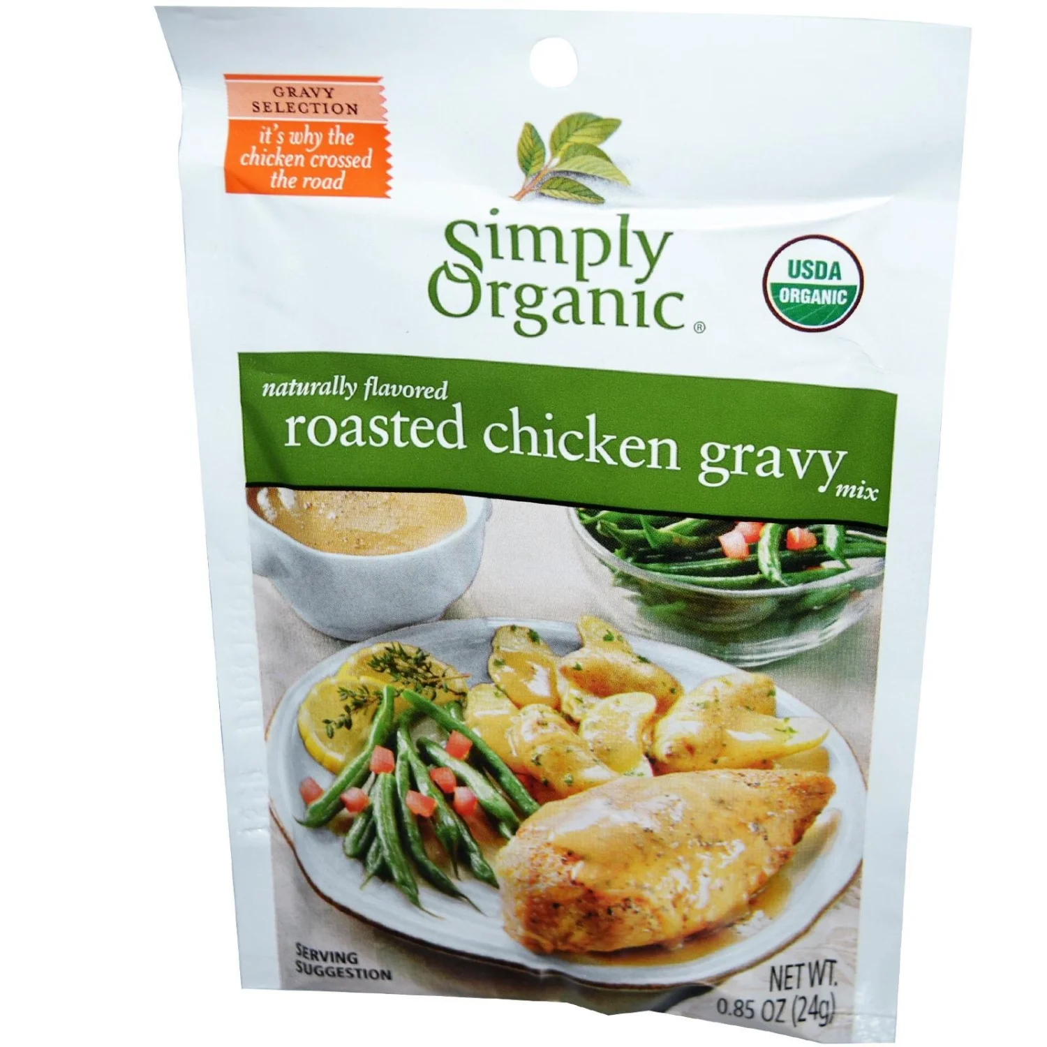 Simply Organic Roasted Chicken Gravy Seasoning Mix 0.85 oz