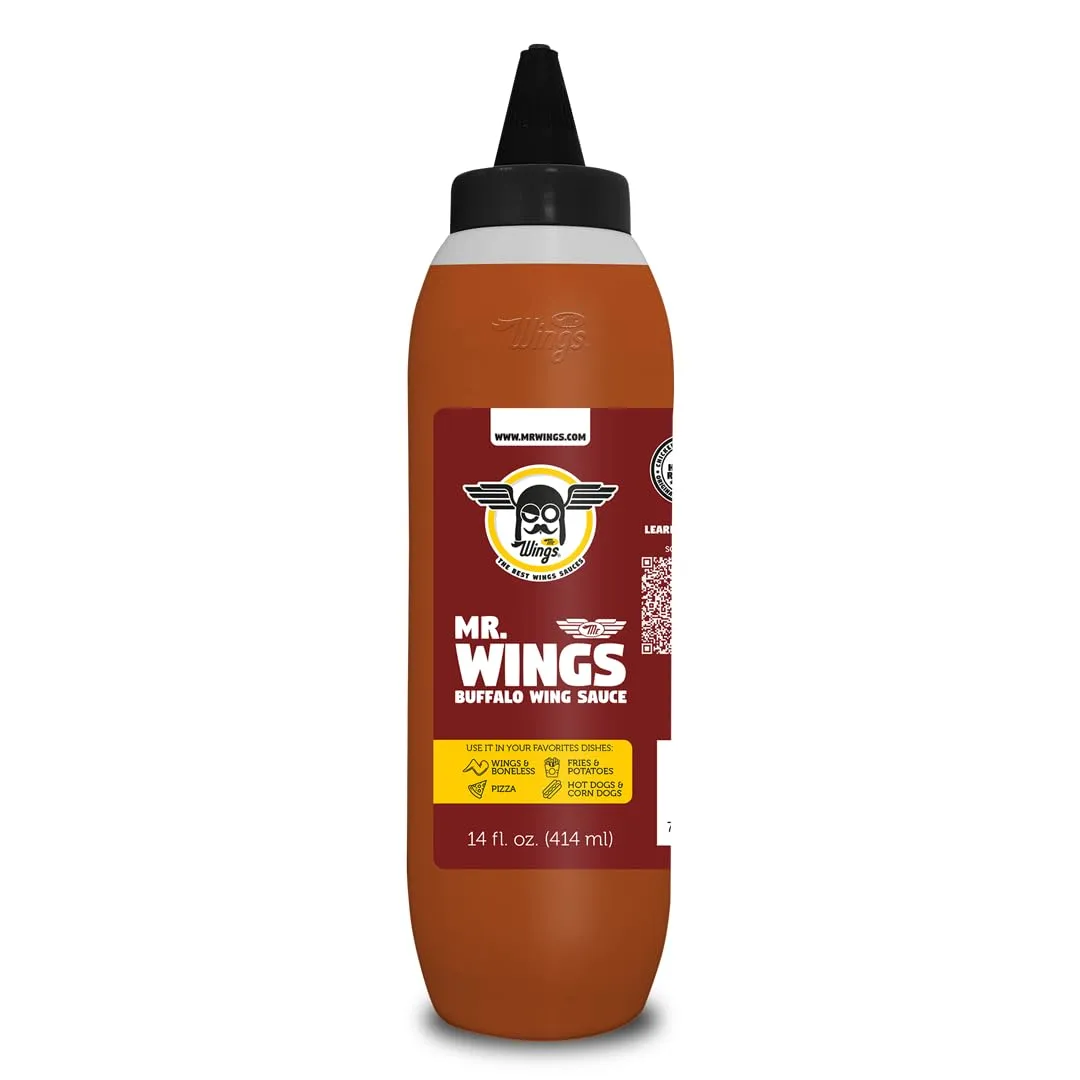 Mr Wings Buffalo Mr. Wings Sauce 14 Fl Oz. Mild classic Buffalo style with a unique signature. Creamy & spicy Chiken dip.