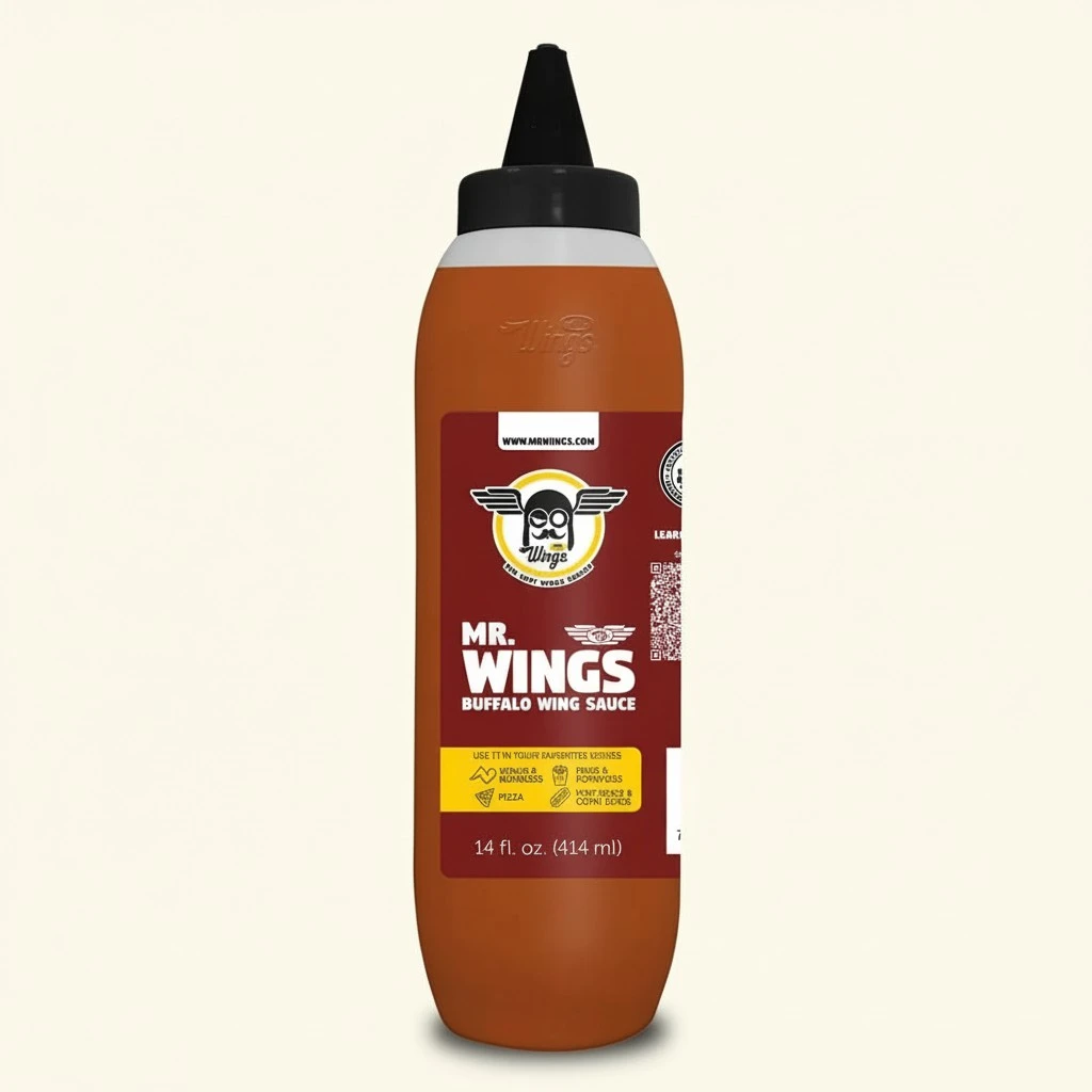 Mr Wings Buffalo Mr. Wings Sauce 14 Fl Oz. Mild classic Buffalo style with a unique signature. Creamy & spicy Chiken dip.
