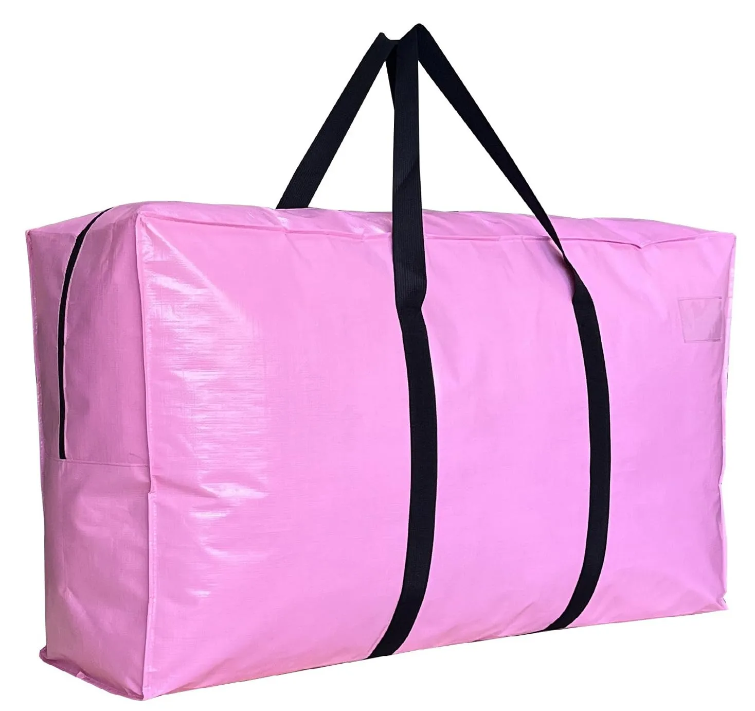 Extra Large Storage Bags, Jumbo Moving Tent Storage Bags, Waterproof Foldable Big Pink XXL Duffle Bag for Travel, 42x23x13.5inch - 1PACK