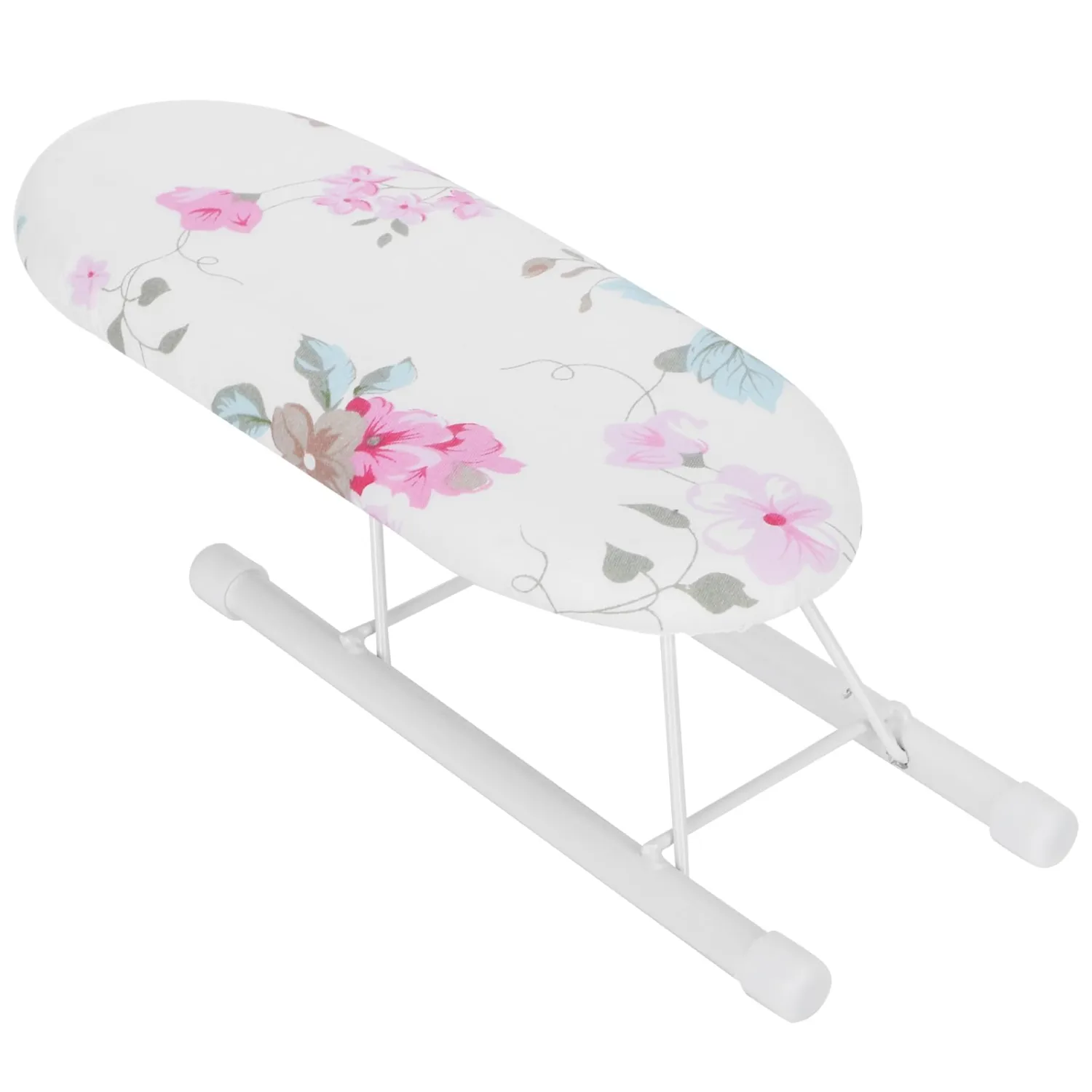 Hilitand Compact Mini Ironing Board for Use for The Way Home, Thickened Steel Tube for Stable Support, Wash Cover, Spacesaving Design Ironing Board (Flower Pattern 1)