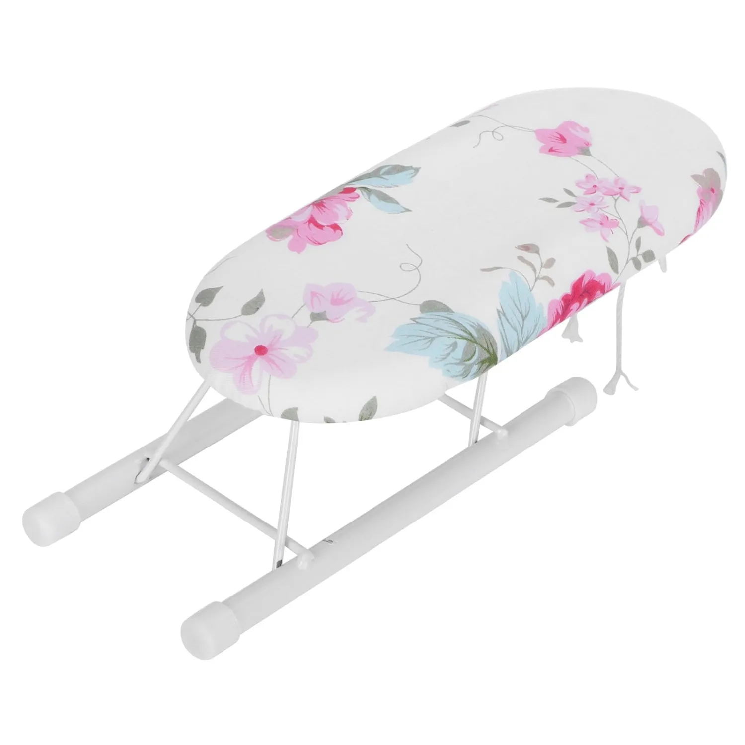 Hilitand Compact Mini Ironing Board for Use for The Way Home, Thickened Steel Tube for Stable Support, Wash Cover, Spacesaving Design Ironing Board (Flower Pattern 1)