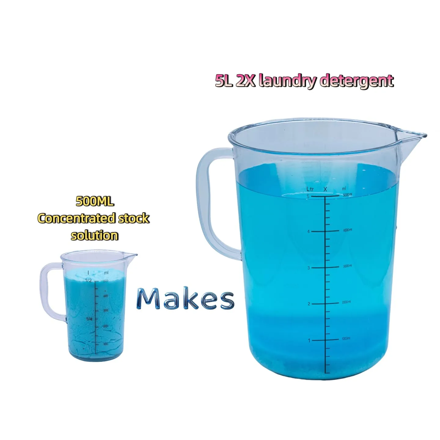 20X Ultra Concentrated Laundry Detergent Refill - 300 Loads | Makes 2.6 Gal,deep clean, HE Safe Home & Commercial Bulk