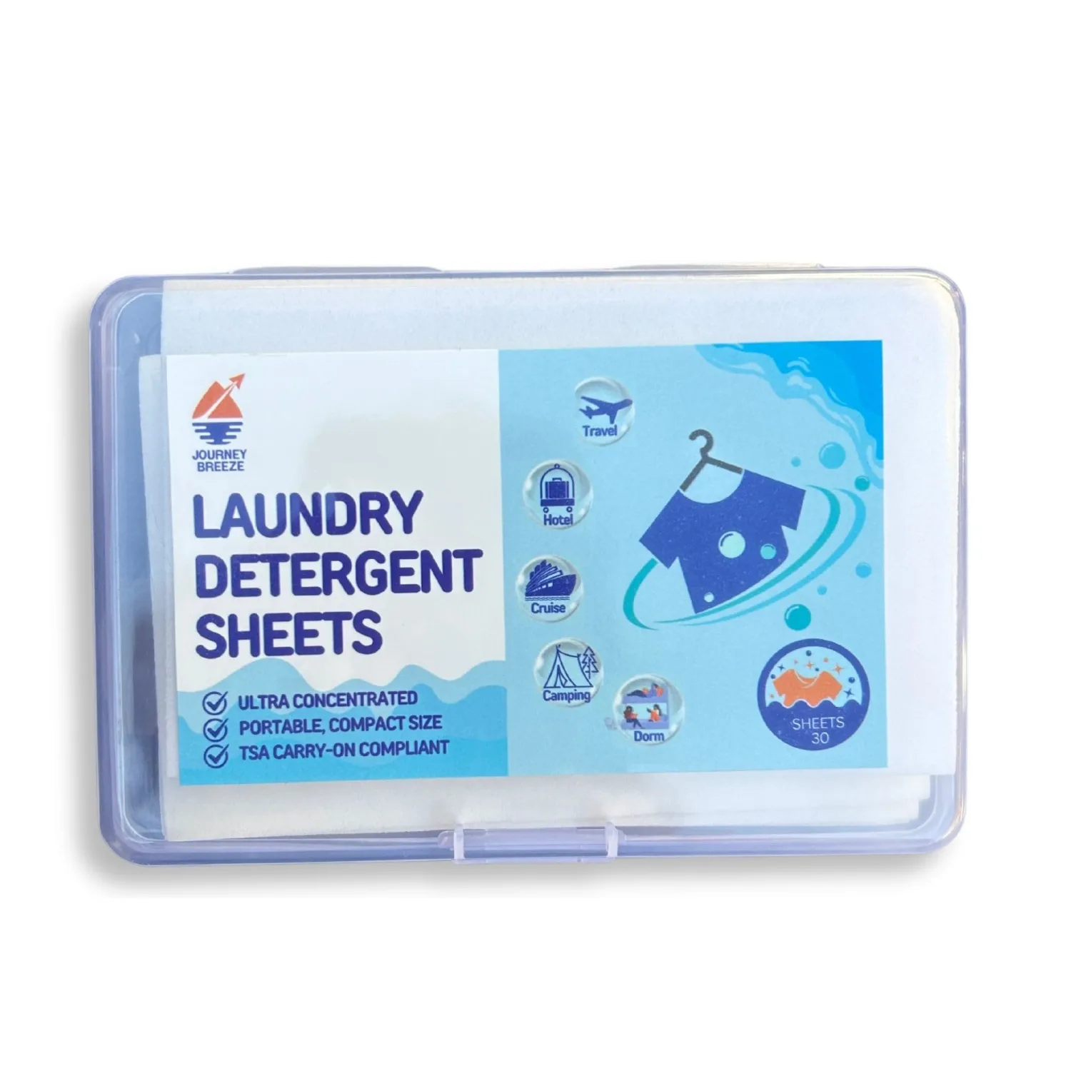 Travel Laundry Detergent Sheets Travel Size (30)