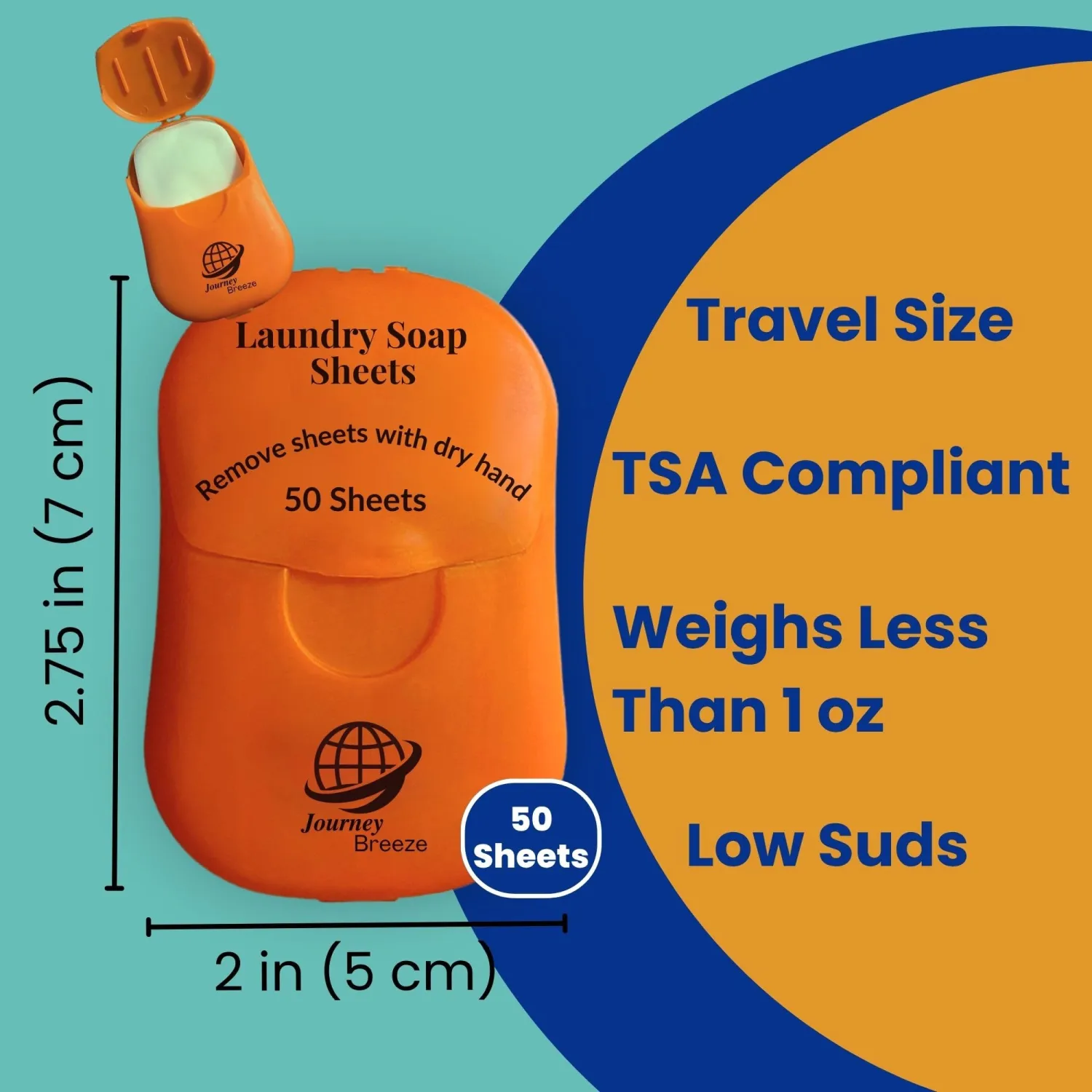 Travel Laundry Detergent Sheets + Canvas Bag, Great for Cruises, Camping, Glamping, Backpacking, Dorms, Hotel and Other Travel