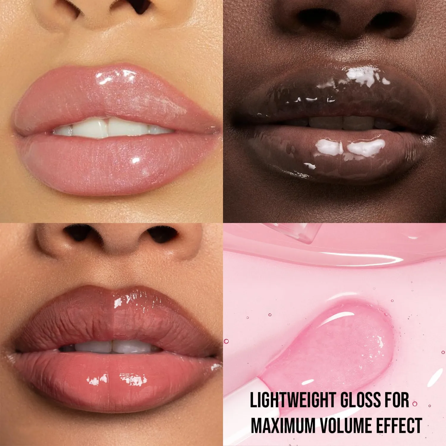 Lip Plumper Gloss 2 PCS, Natural Lips Plump Plumping Lip Oil, Lip Treatment for Dry Cracked Lips Reduces Lip Lines, Piña Colada Lips Plumpers, Mint &Cucumber Lips Moisturizer