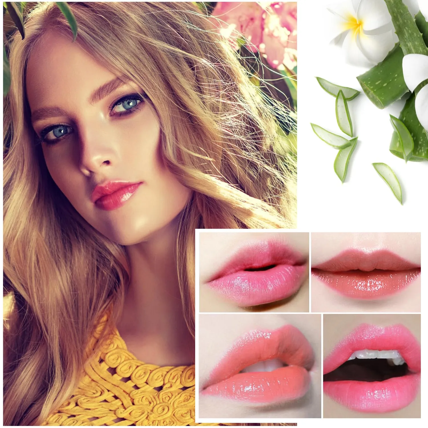 2PCS Crystal Color Changing Lipstick,Nutritious Moisturizing Lip Balm,Magic Temperature Color Change Lip Gloss Lip Stick
