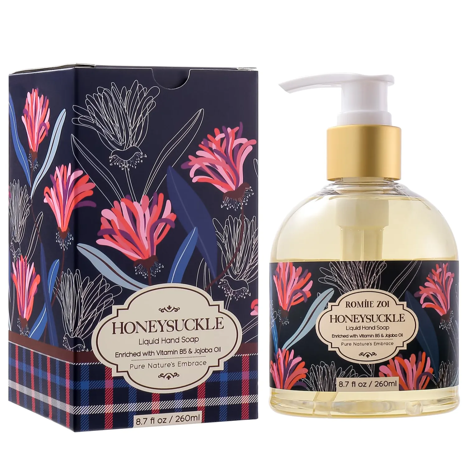 Liquid Hand Soap with Gift Box - Honeysuckle - 260ml/ 8.7 fl.oz