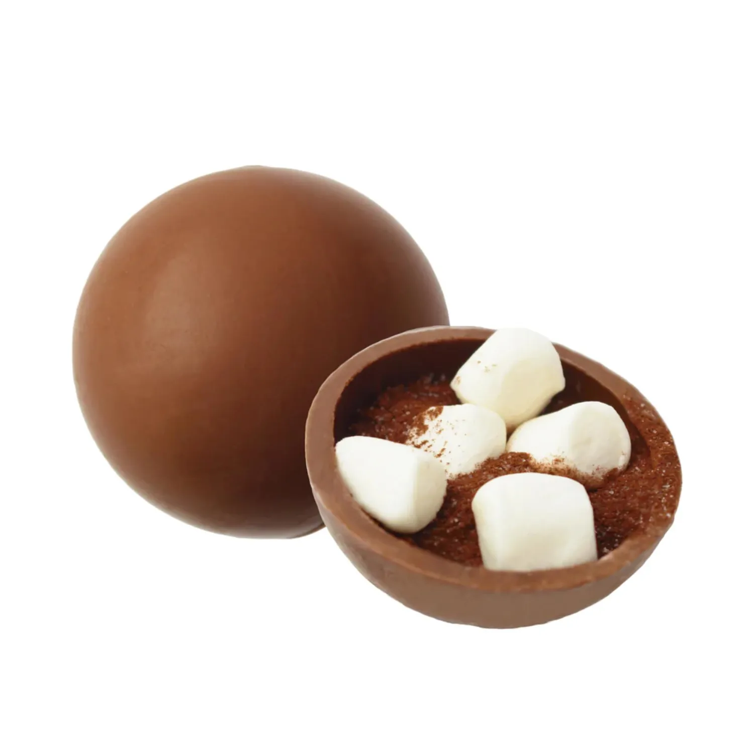 Hot Cocoa Balls - Pack of 3 - Hot Chocolate Sea Salt Caramel Melting Balls with Marshmallows Inside - Smiling Sweets - Perfect Stocking Stuffer - Great for Everyone