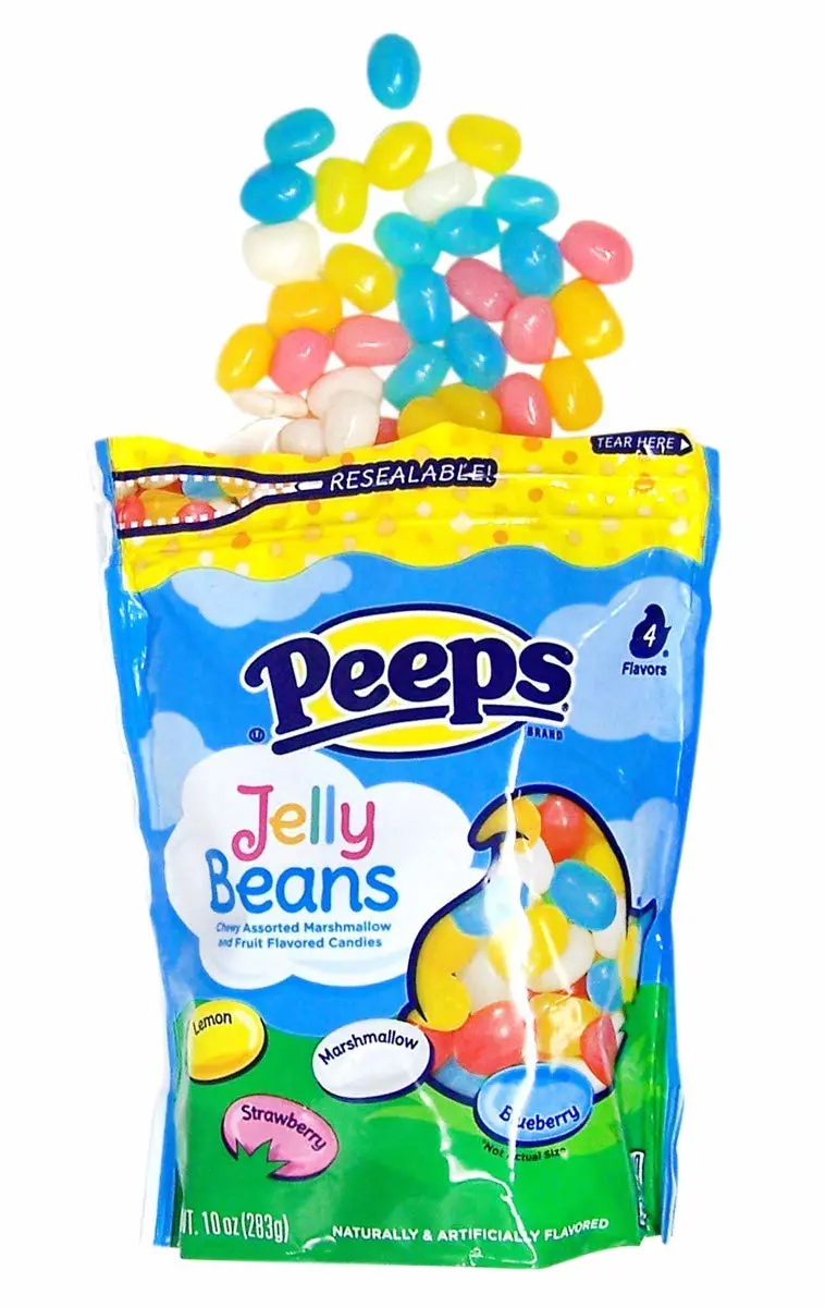 Peeps Marshmallow and Fruit Flavored Easter Jelly Beans, 10 Ounce