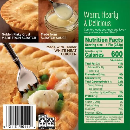 Marie Callender's Chicken Pot Pie, Frozen Meal, 10 oz