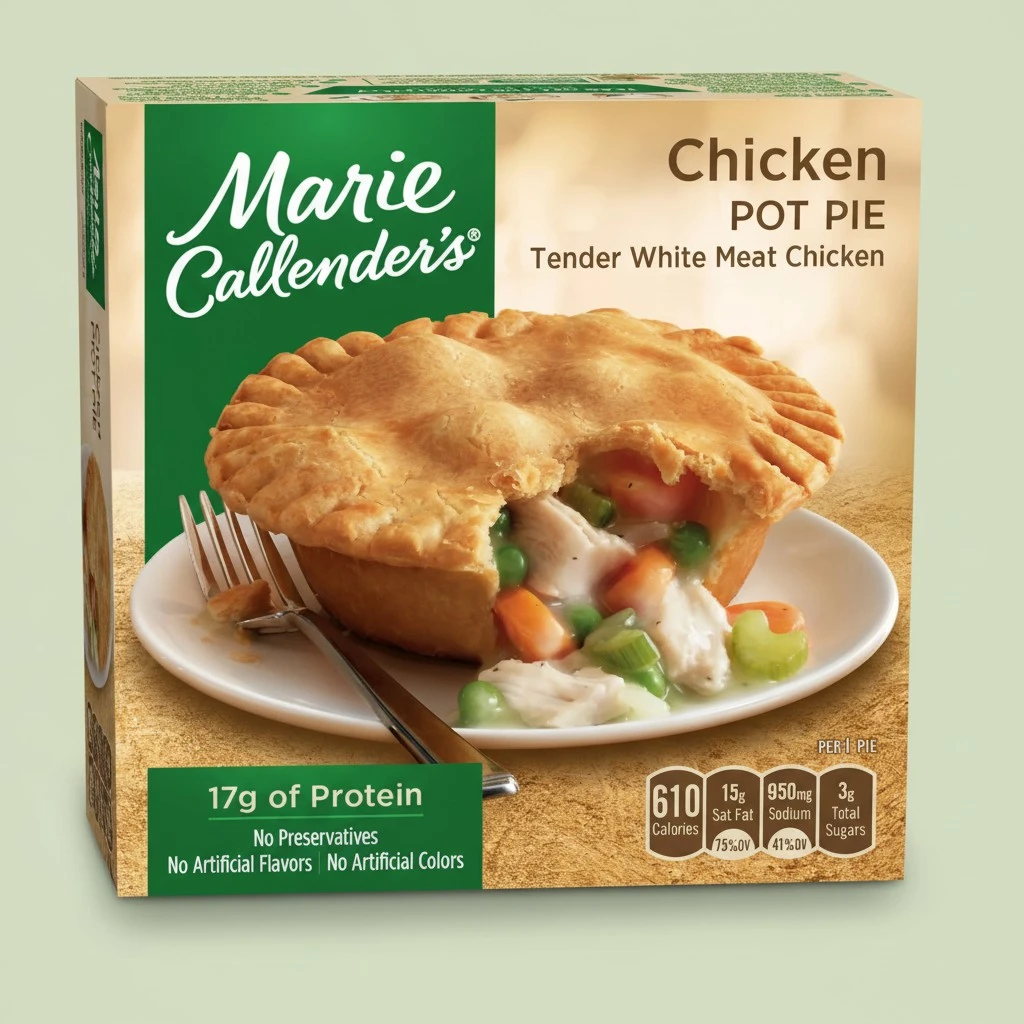 Marie Callender's Chicken Pot Pie, Frozen Meal, 10 oz
