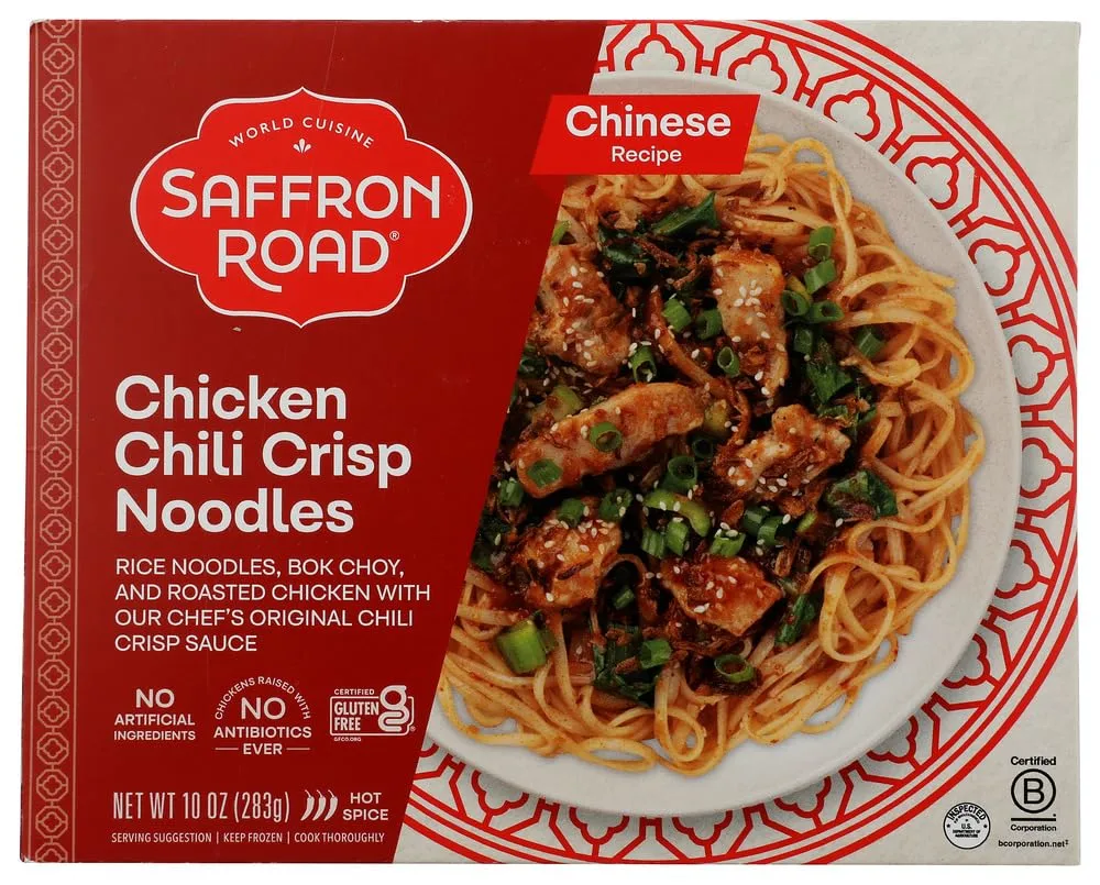 SAFFRON ROAD Chili Crisp Noodles with Chicken, 10 OZ