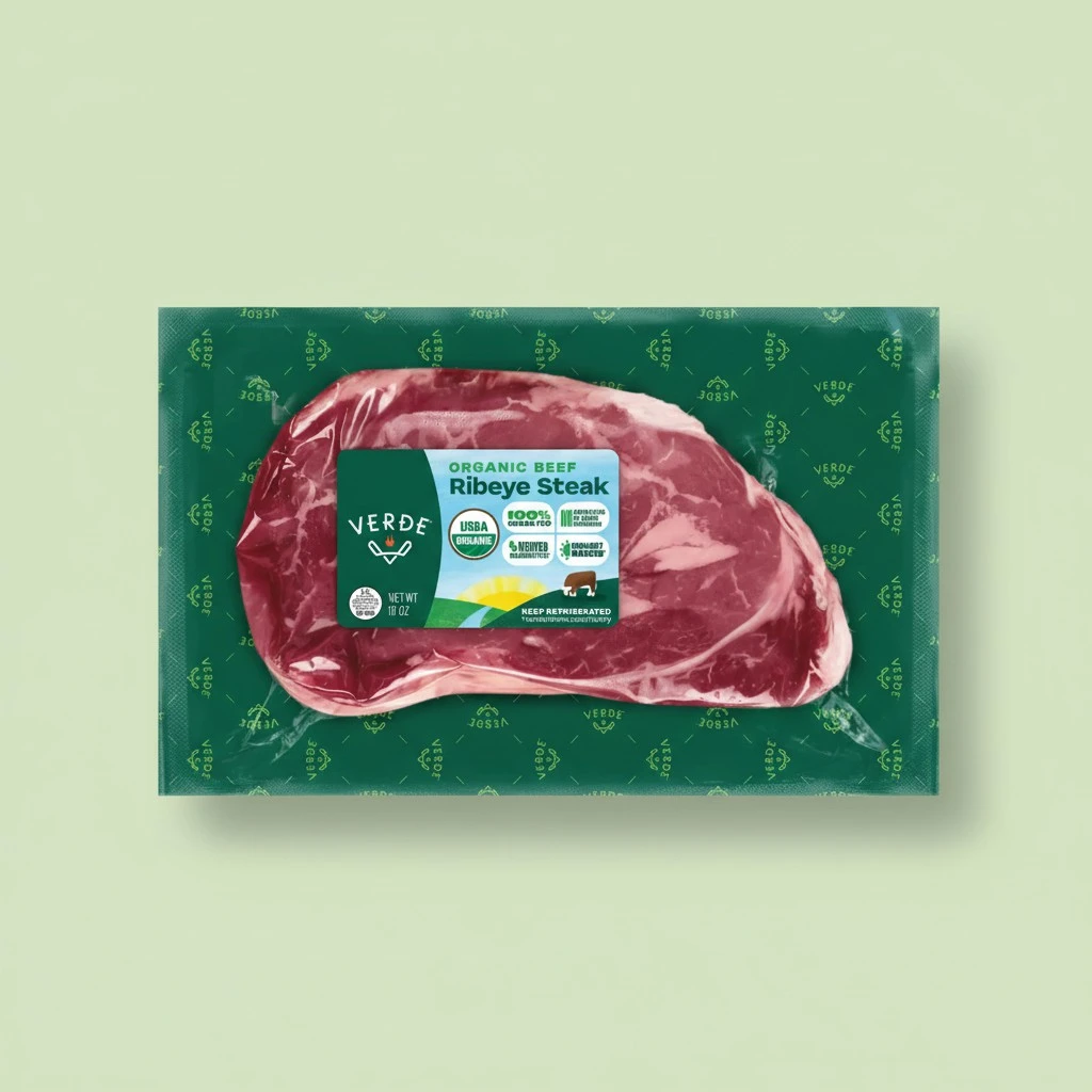 Verde Farms, Beef Ribeye Steak, Organic, Grass-Fed | 0.625 lbs.