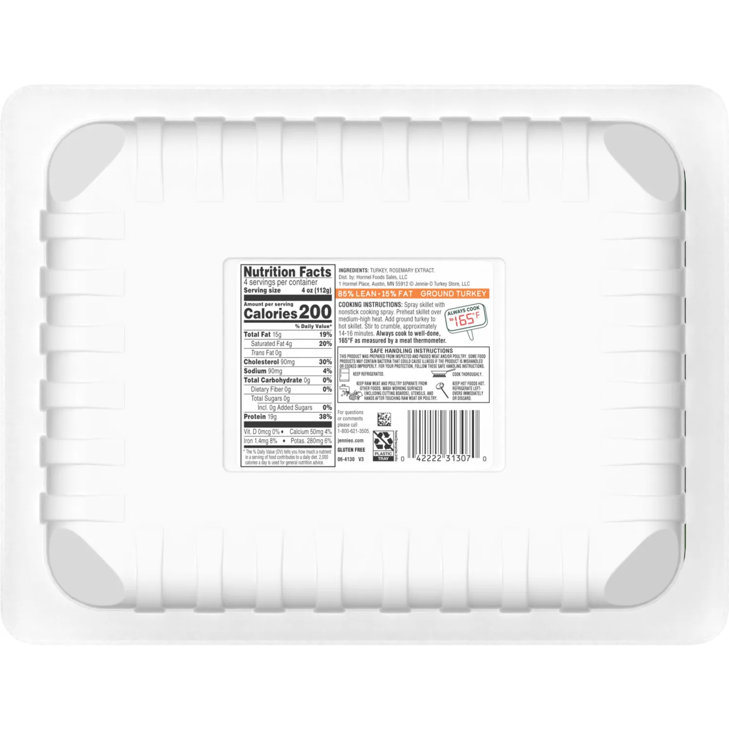 JENNIE-O Ground Turkey Meat - Lean 85/15, 1 lb
